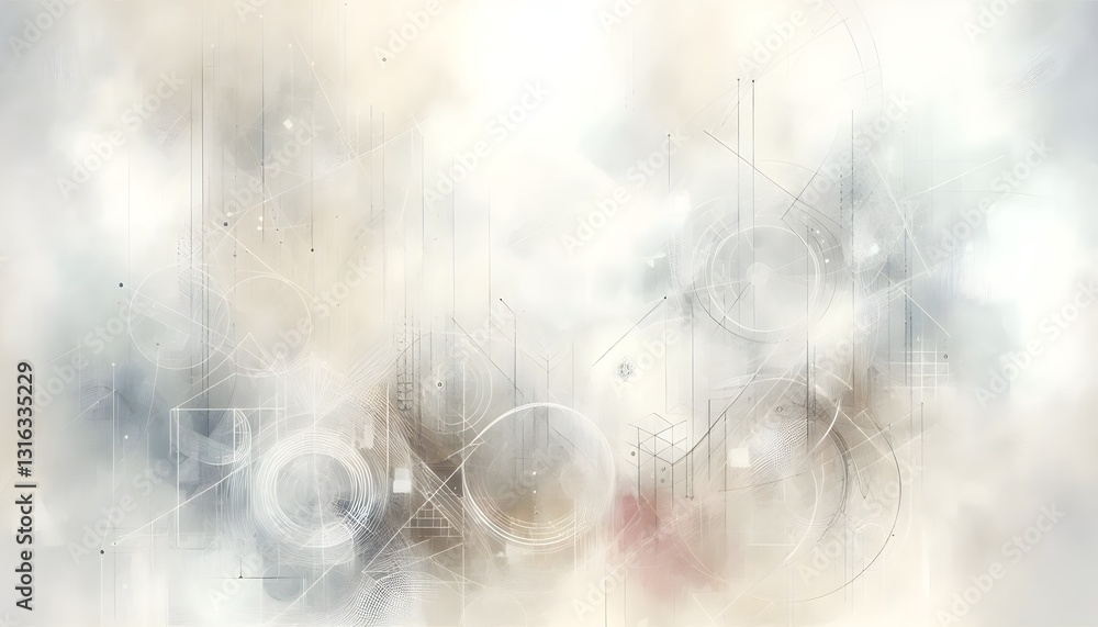 Poster minimalist abstract white background with subtle textures and light brush strokes
