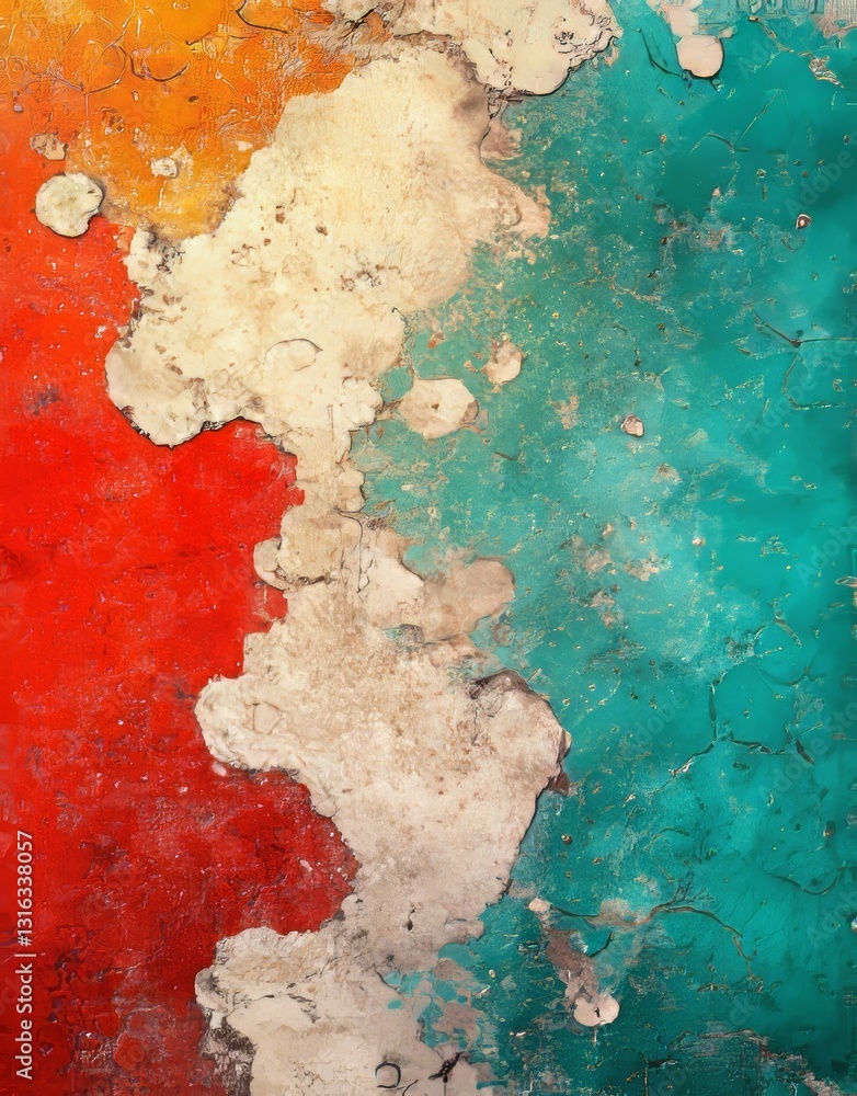Poster a dynamic and vibrant atmosphere is produced by the colorful abstract design of this watercolor back