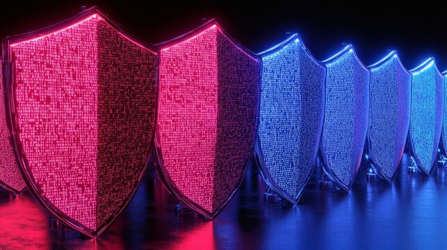 Modern Digital Shield Array with Binary Illumination for Cyber Security