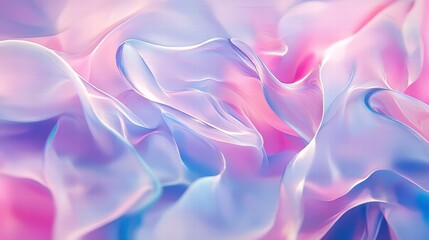 Obraz premium Ethereal Swirls of Color: Abstract, flowing textures in hues of pink, purple, and blue blend seamlessly, creating a sense of depth and movement. This design evokes tranquility and fantasy.