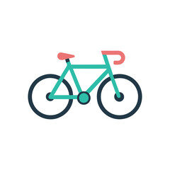 Bicycle vector with white background