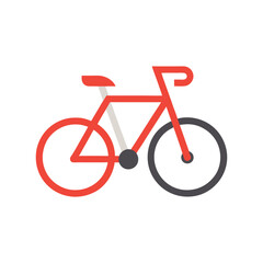 Fototapeta premium Modern flat design vector icon of bicycle