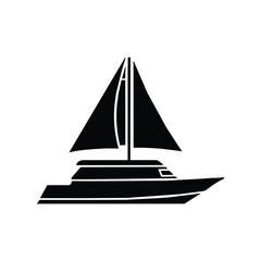 sailing boat vector illustration