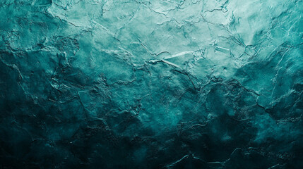 Abstract teal green textured wall background image art dark blue aqua rough color paint style stone