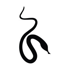 Obraz premium snake silhouette