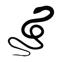 Obraz premium snake silhouette