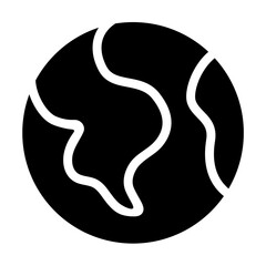 Obraz premium earth glyph style