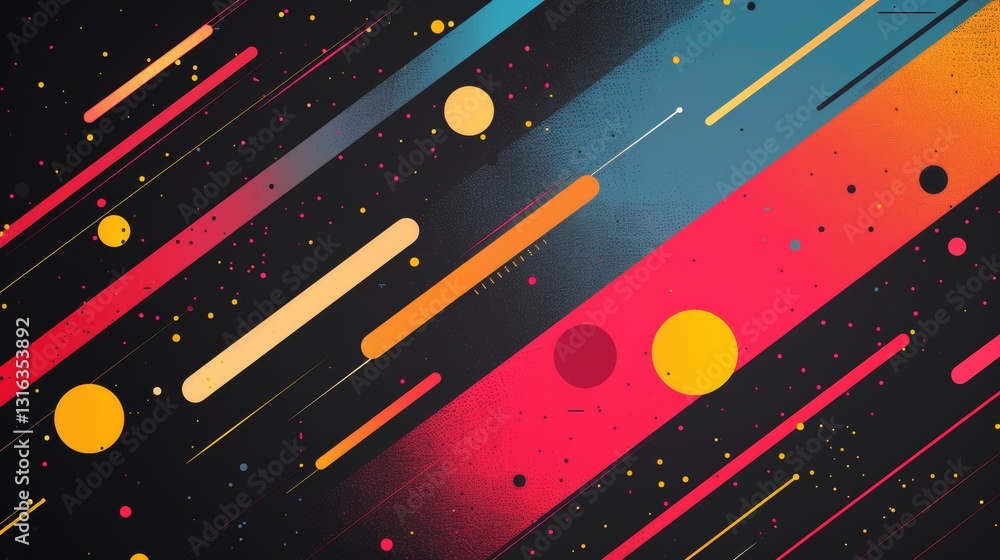 Poster modern background with simple lines and lots of black space in ar169 aspect ratio