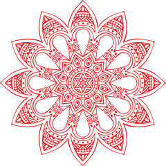 Beautiful Mandala Art and Vector Mandala Design Image.