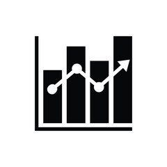 business stock chart graph icon