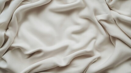 Obraz premium Cream Draped Fabric Texture Background