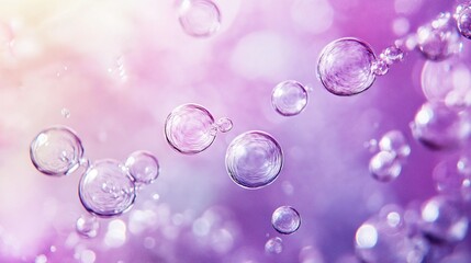 water drops on purple background