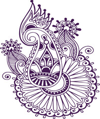 Beautiful flower art and mandala vector design