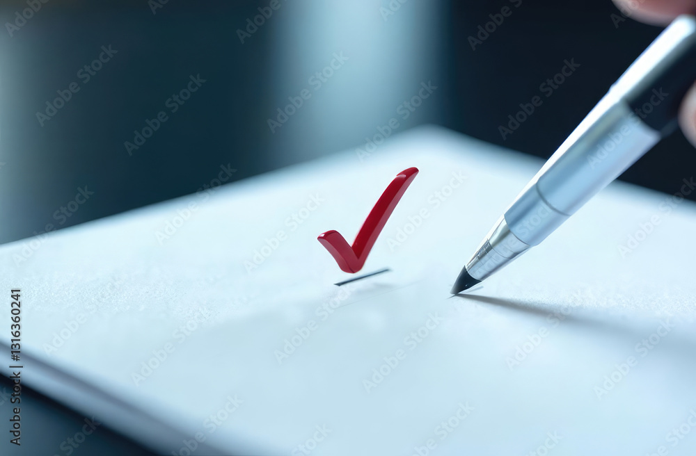 Poster magnifying glass and check mark icon,show check the authenticity of the document,concept of rules of conduct rules and policies company regulations Terms and Conditions