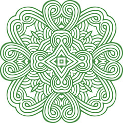 Fototapeta premium Beautiful flower art and mandala vector design