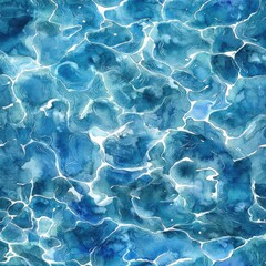 Obraz premium Soft blue watercolor background with gentle brush strokes evoking calm and serenity Seamless Texture