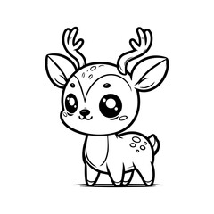 Fototapeta premium a illustration of deer