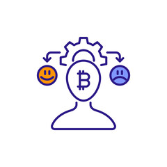 Emotional Control: Trading Composure & Impulse Management Colored Icons.