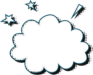 Comic Bubble Halfton