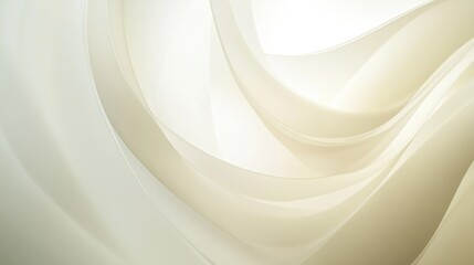 Fototapeta premium Soft Abstract Background with Flowing Curves and Layers in Neutral Tones for Elegant Design Projects and Creative Works