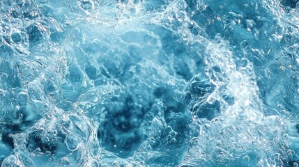 Fototapeta premium Close-up view of water surface with ripples and reflections capturing natural beauty and serenity Seamless Texture