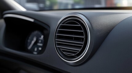 Fototapeta premium Modern Car Interior: Air Vent with Gauge 
