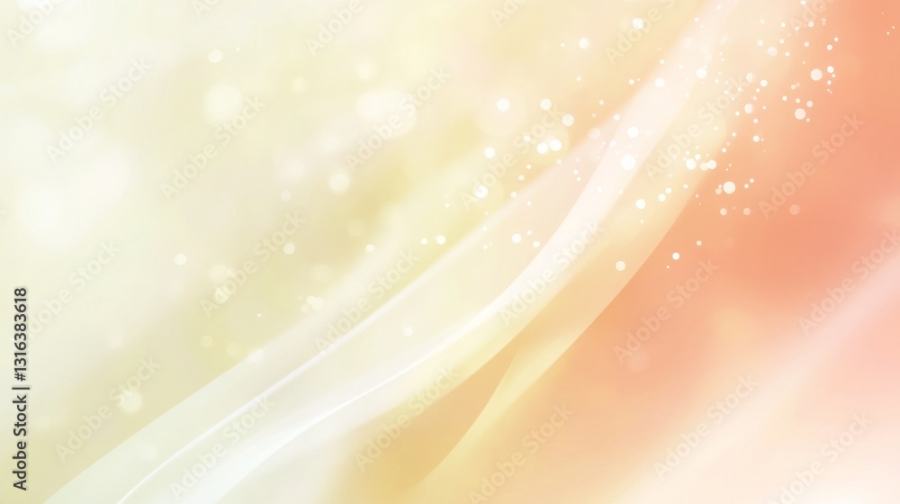 Poster soft and minimal abstract background with mild gradient transitions from light peach to pale yellow