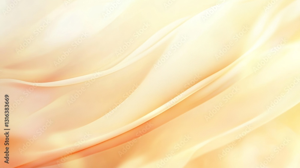 Aufkleber soft blur gradient background with smooth transitions from light peach to pale yellow minimal design