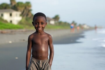 Boy on beach