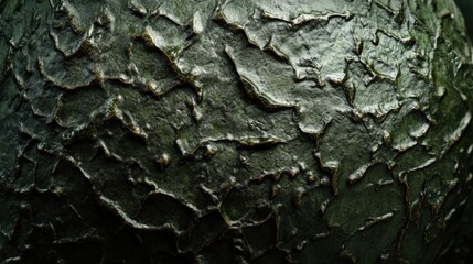 Textured, Dark Green, Rough Sphere