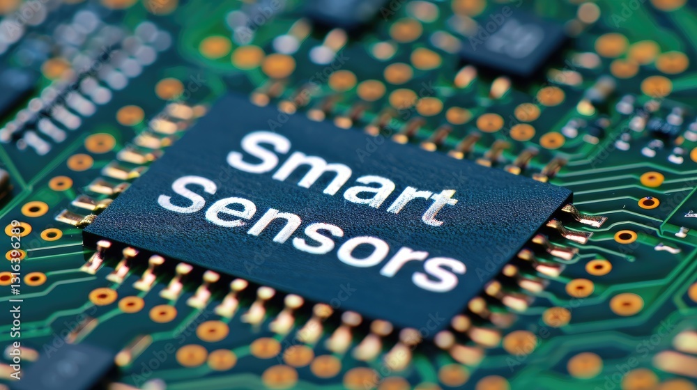 Poster a close-up image of a circuit board highlighting the 
