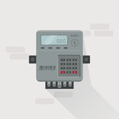 Digital electrical meter design illustration