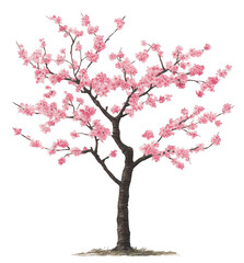 Fototapeta premium Pink Cherry Blossom Tree