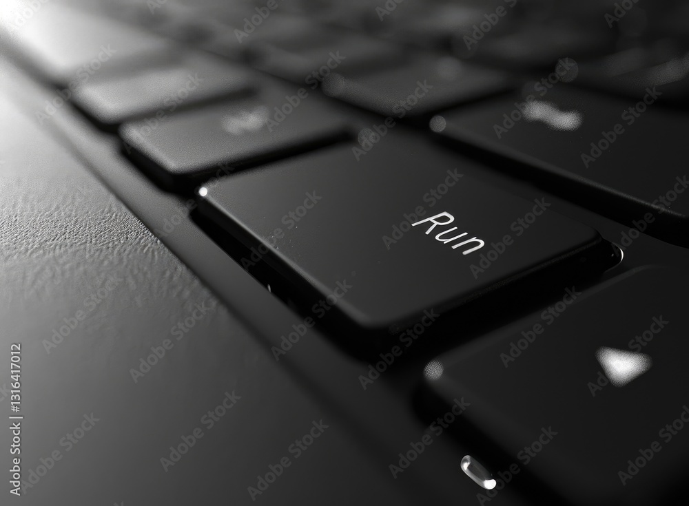 Poster a close-up of a keyboard highlighting the 