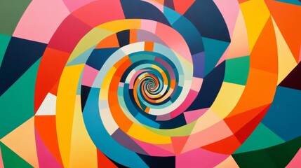 Colorful Geometric Spiral: Innovative Solutions 