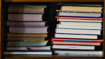 stack of books