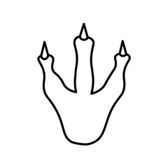 Dinosaur Footprint Icon