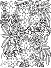 Flowers Coloring Pages For Adultes