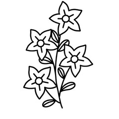 Obraz premium Hand-painted spring flowers
