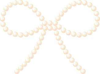 PEARLE RIBBON. Graphic material of frames using illustrations of pearls. Wedding, greeting cards, luxury decoration.Not AI.