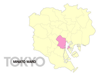 東京都港区の位置地図_02