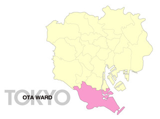 東京都大田区の位置地図_02