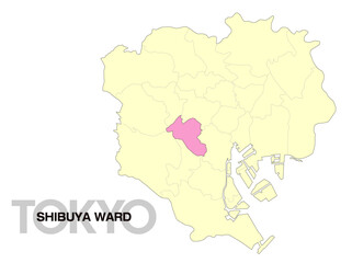 東京都渋谷区の位置地図_02