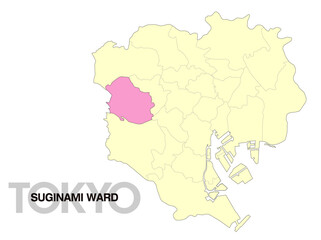 東京都杉並区の位置地図_02