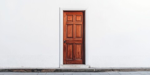 Vintage wooden door  an building