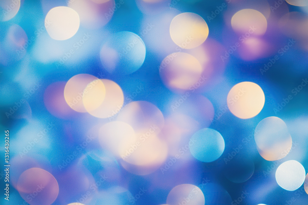 Poster a blurred background of bokeh lights