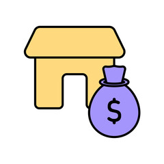 Icon a venture capital, isolated against a clean background.