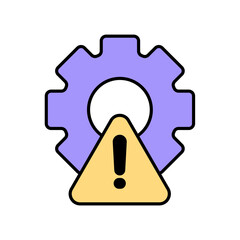 Icon a risk management, isolated against a clean background.