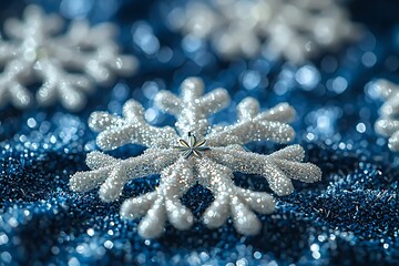 Sparkling Snowflake for Festive Winter Decor.