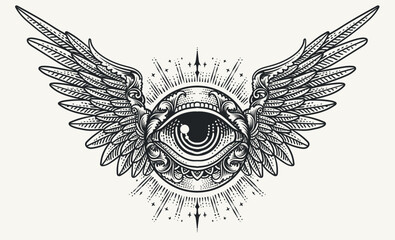 Seraphim angel with Radiant Aura Vector Illustration